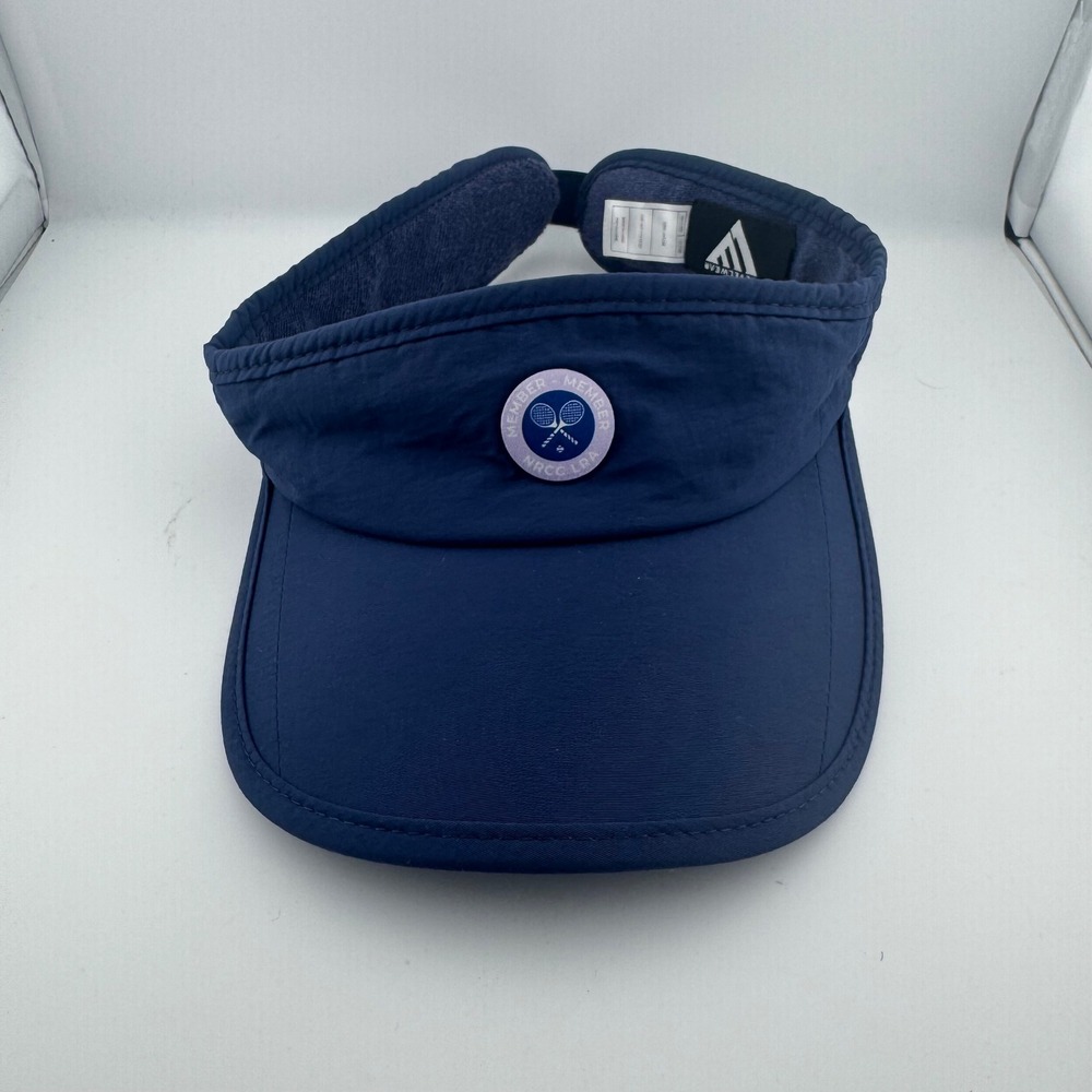 Levelwear Tennis Visor Women OSFM Navy Blue Member Member NRCC LRA Sporty Hat
